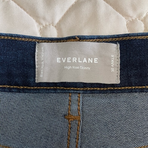Everlane stretch high rise skinny jeans 30 ankle - Picture 4 of 8